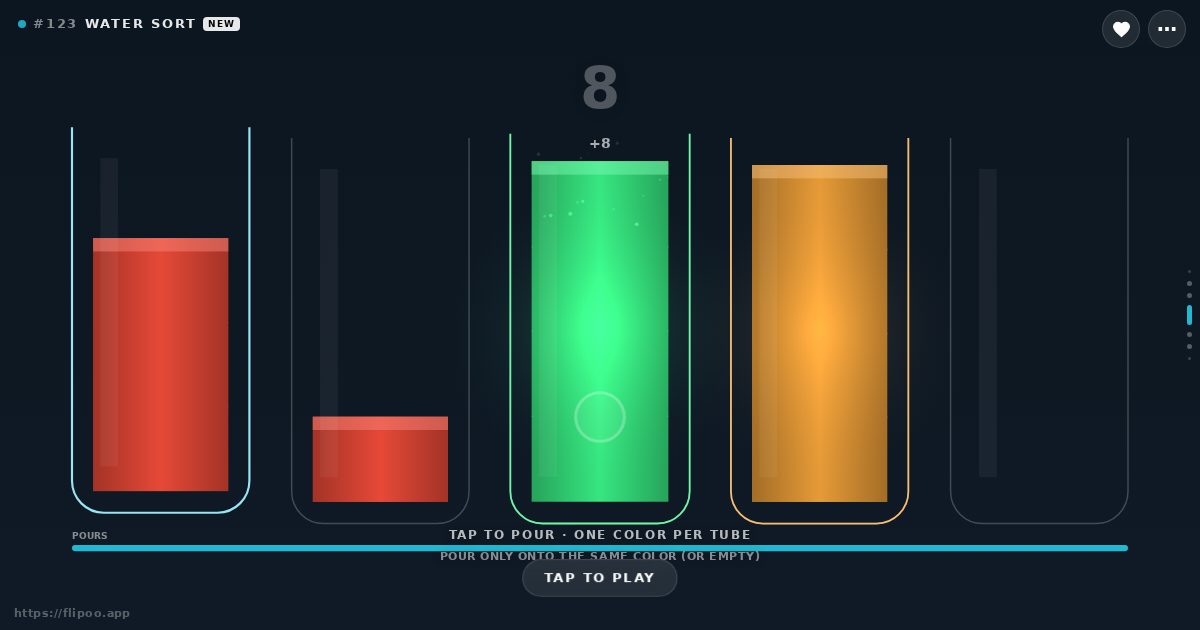 WATER SORT gameplay