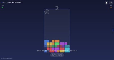 Spielszene aus FALLING BLOCKS
