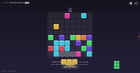 Spielszene aus BLOCK BLAST
